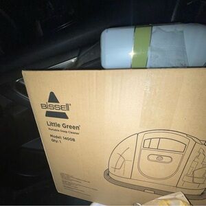 Bissell Little Green Portable Deep Cleaner - Tan Box with Green Accent